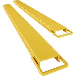 Pallet Forklift Extensions 72" Length 5.5" Width, Heavy Duty Steel Pallet Fork Extension, 1 Pair Fork Extensions for Forklifts, Orange