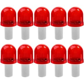 10 عبوات من مصابيح LED للتحذير مخروطية المرور، ضوء تحذير وامض للطوارئ، ضوء وامض مرئي 360 درجة، أضواء حاجز LED لحالات الطوارئ المتعلقة بالسلامة المرورية in Kuwait