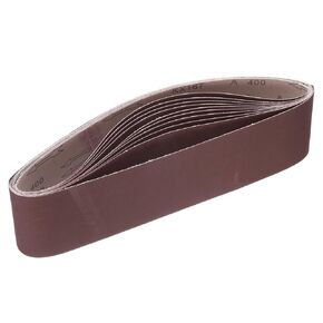 10pcs 400 Grits Aluminum Oxide Sanding Belts 4" x 36" Ring Abrasive Belts Metal Polished Sandpaper for Belt and Disc Sander