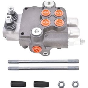 GXYWADY 3 Spool Hydraulic Directional Control Valve Double Acting Control Valve 21 GPM 3625 PSI SAE Port for Small Tractors, Tractors, Loaders