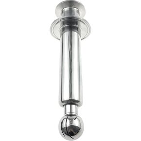 360 Degree Rotating CIP Cleaning Ball 1.5 inch Tri Clamp Inlet to 2 inch Tri Clover Compatible Cap Stainless Steel 304 Rotary Tank Washing Nozzle (1.5inch TC to 2inch TC)