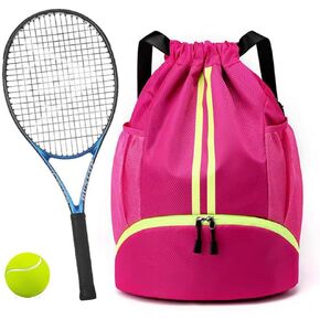 K Y KANGYUN Swim Bag Sports Drawstring Backpack Gymbag- Sackpack Shoes Compartment Wet Proof Pocket String Bag for Travel Men