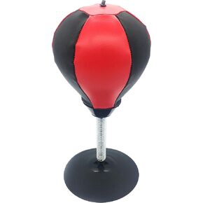 Silfrae Stress Buster Desktop Punching Bag Stress Relief Desktop Punching Ball Reflex Bag Heavy Duty Stress Relief Freestanding Kit with Pump
