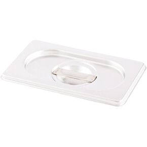 Restaurantware LID ONLY: Met Lux 12.8 x 7 Inch Steam Table Pan Lid 1 Hotel Pan Lid - Fits 1/3 Size Steam Table Pan Table Pan Sold Separately Stainless Steel Steam Pan Cover Built-In Handle