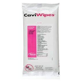 13-1224 CaviWipes Surface Disinfectant Towelette Wipe, 7" Width, 9" Length (Pack of 45)