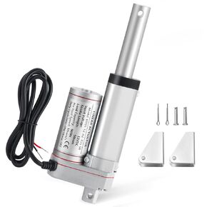 NATGAI DC12V 8inch Stroke Linear Actuator with Mounting Bracket 900N(202lbs) Maximum Lift 10mm/s for Recliner TV Table Lift Massage Bed Electric Sofa Linear Actuator