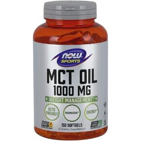 NOW Sports Nutrition, MCT (Medium-chain triglycerides) Oil 1,000 mg, Weight Management, 150 Softgels