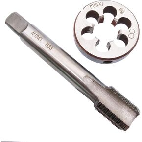 HSS M19 x 1mm Tap and M19 x 1.0mm Die Metric Thread Right Hand