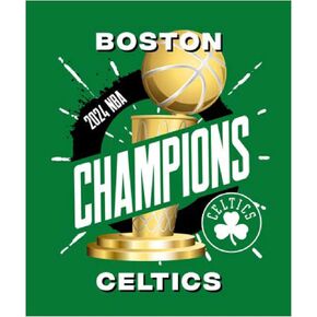 بطانية شمال غرب بوسطن سيلتيكس 2024 NBA Champions مقاس 50 × 60 بوصة ذات ملمس حريري in Saudi Arabia