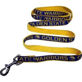 NBA GOLDEN STATE WARRIORS Dog Leash, Size Small. Heavy-Duty Metal Swivel Buckle Pet Leash