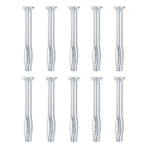 1/4" x 2-1/2"(D x L) Split Drive Concrete Anchors - 25Pack - Good for Concrete Drywall - Carbon Steel Hammer Drive Nail - Silver