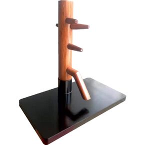 TAO Mini Wooden Dummy Decoration Wing Chun Kung Fu Collectible Wood Light Brown