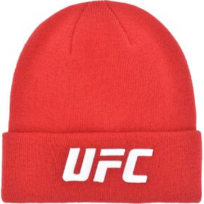 Concept One UFC Beanie Hat, Cuffed Winter Knit Cap with Logo