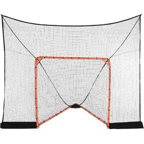 VEVOR Hockey Lacrosse Goal Net Backstop مع تغطية ممتدة، شبكة تدريب كاملة للملحقات مقاس 12 × 9 بوصة، معدات لاكروس سريعة الإعداد في الفناء الخلفي، مثالية لتدريب الشباب البالغين (الشبكة فقط) in Kuwait
