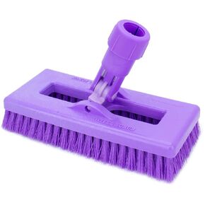 SPARTA 3638831EC68 Polyester Rectangle Scrub Brush, Floor Brush, Cleaning Brush With Swivel Head For Cleaning, 8 Inches, Purple