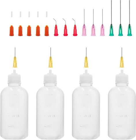 30ml Precision Tip Applicator Bottle, with Blunt Tip Needle and Cap, 18G 20G 25G Needle Tip Squeeze Bottle, Oil Dropper Bottle, Glue Bottles with Fine Tip in Saudi Arabia