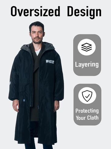 Whatever the Weather Unisex Adult Raincoat, Lightweight Rain Jacket Waterproof, Packable Windbreaker Hood for Men Women in Saudi Arabia