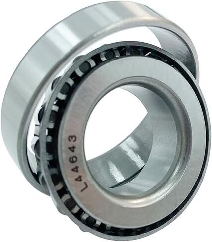 مجموعة محامل محور عجلة المقطورة 1 بوصة، L44643/L44610 و12192 تيرابايت ختم OD 1.980 بوصة، غطاء غبار ودبوس كوتر، دوار هادئ عالي السرعة ومتين، (مجموعتان) in Kuwait