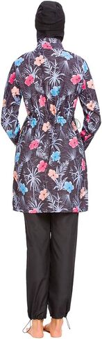 YEESAM Muslim Swimsuits for Women Girls Solid Color Plus Size Full Coverage Swimsuit Islamic Modest Bathing Suits Burkini in Kuwait