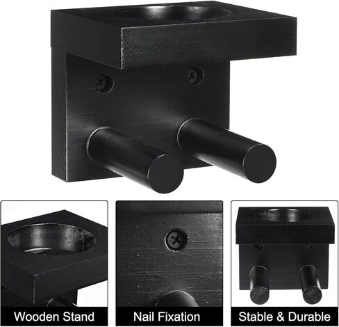 PATIKIL Baseball Bat Holder, Baseball Wall Mount Bat Holder Sports Display Wall Mount Softball Storage Hockey Stick by Wood in Saudi Arabia