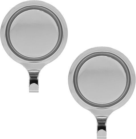 Haute Decor Attract Pinch-Free Magnetic Wreath Hanger (Antique Brass) - Set of 2 Magnets - for use on 1 Single-Pane Glass Door/Window or 2 Metal Doors/Surfaces in Saudi Arabia