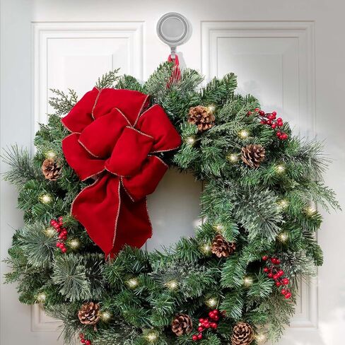 Haute Decor Attract Pinch-Free Magnetic Wreath Hanger (Antique Brass) - Set of 2 Magnets - for use on 1 Single-Pane Glass Door/Window or 2 Metal Doors/Surfaces in Saudi Arabia
