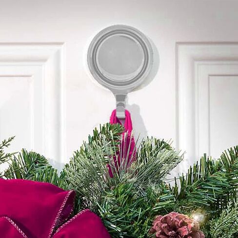 Haute Decor Attract Pinch-Free Magnetic Wreath Hanger (Antique Brass) - Set of 2 Magnets - for use on 1 Single-Pane Glass Door/Window or 2 Metal Doors/Surfaces in Saudi Arabia