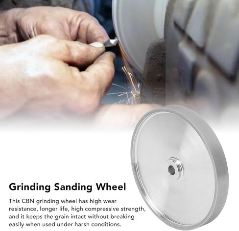 CBN Grinding Wheel 8 inch,180 Grit,5/8 Inch Spindle,1" Wide,for All Kinds of 8 inch Bench Grinders,for Sharpening High Speed Steel Tools Woodturning Tools in Saudi Arabia