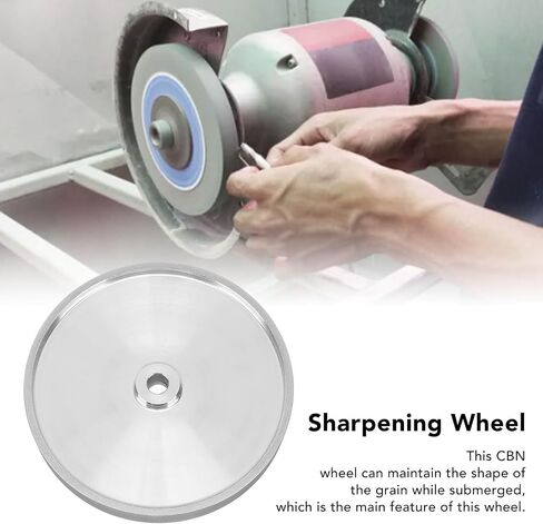 CBN Grinding Wheel 8 inch,180 Grit,5/8 Inch Spindle,1" Wide,for All Kinds of 8 inch Bench Grinders,for Sharpening High Speed Steel Tools Woodturning Tools in Saudi Arabia