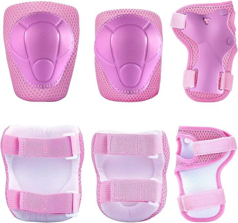 Knee Pads for Kids Kneepads and Elbow Pads Toddler Protective Gear Set Kids Elbow Pads and Knee Pads for Girls Boys with Wrist Guards 3 in 1 for Skating Cycling Bike Rollerblading Scooter in Saudi Arabia