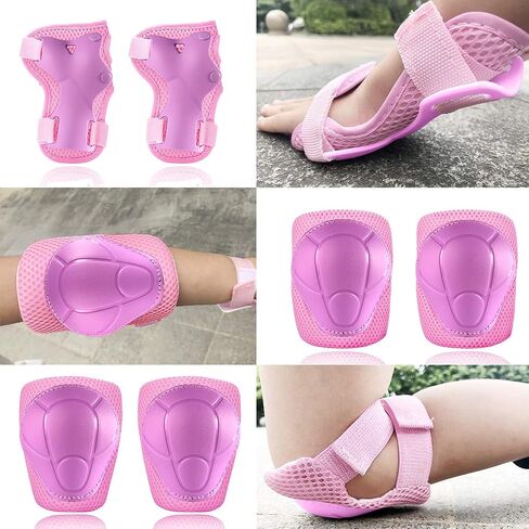 Knee Pads for Kids Kneepads and Elbow Pads Toddler Protective Gear Set Kids Elbow Pads and Knee Pads for Girls Boys with Wrist Guards 3 in 1 for Skating Cycling Bike Rollerblading Scooter in Saudi Arabia