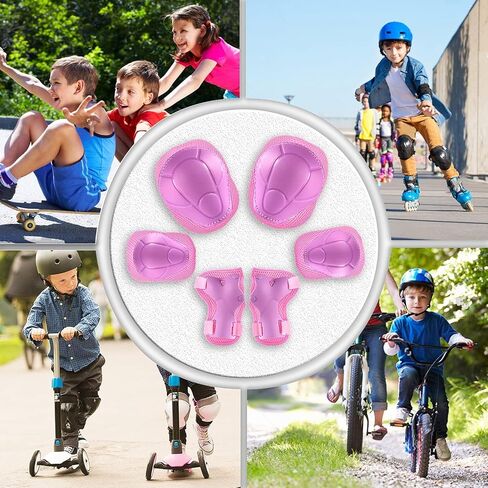 Knee Pads for Kids Kneepads and Elbow Pads Toddler Protective Gear Set Kids Elbow Pads and Knee Pads for Girls Boys with Wrist Guards 3 in 1 for Skating Cycling Bike Rollerblading Scooter in Saudi Arabia