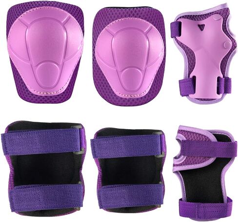 Knee Pads for Kids Kneepads and Elbow Pads Toddler Protective Gear Set Kids Elbow Pads and Knee Pads for Girls Boys with Wrist Guards 3 in 1 for Skating Cycling Bike Rollerblading Scooter in Saudi Arabia