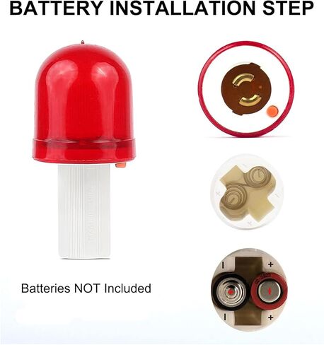 10 عبوات من مصابيح LED للتحذير مخروطية المرور، ضوء تحذير وامض للطوارئ، ضوء وامض مرئي 360 درجة، أضواء حاجز LED لحالات الطوارئ المتعلقة بالسلامة المرورية in Kuwait