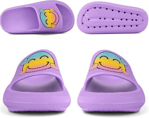 Kids Cloud Slides丨Pillow Sandals for Boys Girls丨Quick Drying Bathroom Shower Sandals丨Summer Beach Pool Slippers| Thick Sole Non-Slip in Kuwait