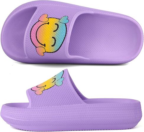 Kids Cloud Slides丨Pillow Sandals for Boys Girls丨Quick Drying Bathroom Shower Sandals丨Summer Beach Pool Slippers| Thick Sole Non-Slip in Kuwait