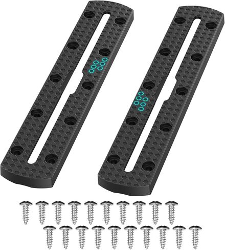 8" 2 Pack Kayak Track Textured Grip Surface Multi-Size Kayak Low Profile Track Kayak Gear Track Mount Accessories Easy installation Kayak Rail Track for Holding Fishing Rod Cup Holder Paddle Gopro in Saudi Arabia