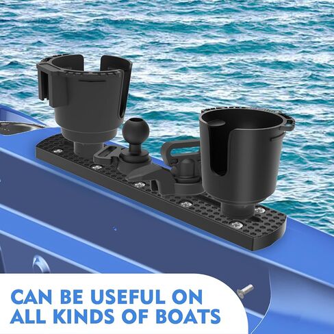 8" 2 Pack Kayak Track Textured Grip Surface Multi-Size Kayak Low Profile Track Kayak Gear Track Mount Accessories Easy installation Kayak Rail Track for Holding Fishing Rod Cup Holder Paddle Gopro in Saudi Arabia