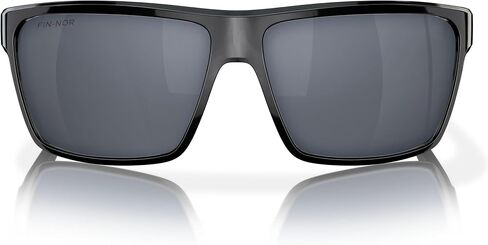 Fin-Nor Men's Frosted Matte Brown Frame Rectangular Sunglasses in Saudi Arabia
