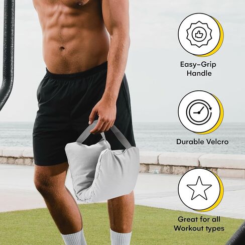 Kettlebell Kings Yoga Sandbags with Handle - Weightlifting Training Sandbags - Dust-Proof Inner Bag for Home Training, Yoga, and Fitness - Durable and Versatile Workout Tool in Saudi Arabia