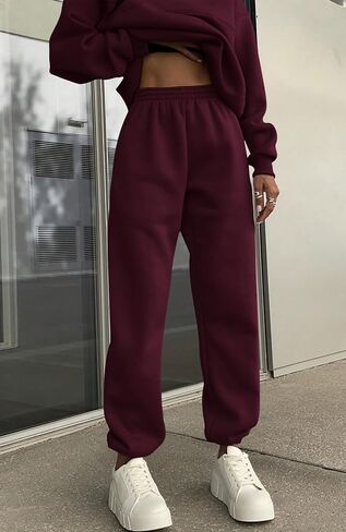 BTFBM Womens 2 Piece Sweatsuit Sets Fall Outfits Tracksuits 2024 Long Sleeve Half Zip Sweatshirt Sweatpants Lounge Set in Saudi Arabia
