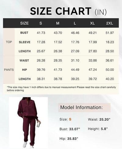 BTFBM Womens 2 Piece Sweatsuit Sets Fall Outfits Tracksuits 2024 Long Sleeve Half Zip Sweatshirt Sweatpants Lounge Set in Saudi Arabia