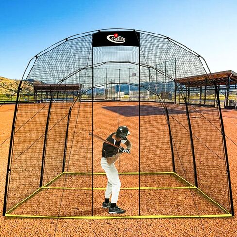 أقفاص ضرب البيسبول المحمولة في الهواء الطلق مع إطار وشبكة لإكسسوارات الفناء الخلفي للمنزل، قفص الضرب المحمول شديد التحمل للجراج، شبكة قفص الضرب للبيسبول للضرب والرمي in Kuwait