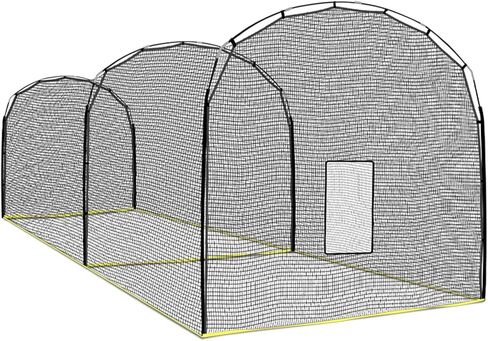 أقفاص ضرب البيسبول المحمولة في الهواء الطلق مع إطار وشبكة لإكسسوارات الفناء الخلفي للمنزل، قفص الضرب المحمول شديد التحمل للجراج، شبكة قفص الضرب للبيسبول للضرب والرمي in Kuwait