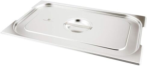 غطاء أدوات المطاعم فقط: غطاء طاولة بخار Met Lux مقاس 7 × 6.4 بوصة، غطاء واحد لمقلاة فندق - يناسب مقاس 1/6 مقلاة طاولة بخار، يُباع بشكل منفصل، غطاء وعاء بخار من الفولاذ المقاوم للصدأ بمقبض مدمج in Kuwait