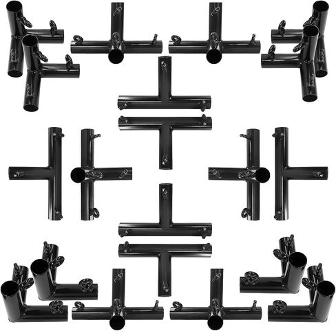 Aoneky 1 Inch Baseball Batting Cage Frame Corner Kit for 55ft Cage - Batting Cage Connector Kit in Saudi Arabia