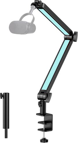 YOUSHARES Mic Boom Arm Compatible with Fifine Microphone, Shure SM7B, MV7, Blue Yeti Mic, HyperX QuadCast Mic, Rode Podmic and Most USB Mics, Premium Mic Stand Great for Gaming and Streaming. in Saudi Arabia