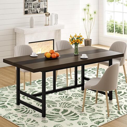 Lahome Botanical Boho Runner Rug, Soft Green Kitchen Runner Rugs Non Skid, Washable Leaf Carpet Runner for Hallway 8ft, Non Shedding Modern Rug for Entryway Porch (2'5''x8', Green) in Saudi Arabia