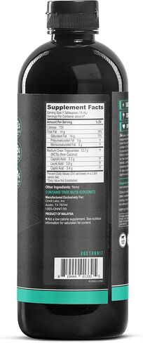 ONNIT MCT Oil - Pure MCT Coconut Oil Optimized with C8, C10, Lauric Acid - Perfect for Coffee, Shakes, and Cooking in Saudi Arabia
