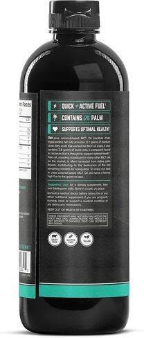 ONNIT MCT Oil - Pure MCT Coconut Oil Optimized with C8, C10, Lauric Acid - Perfect for Coffee, Shakes, and Cooking in Saudi Arabia
